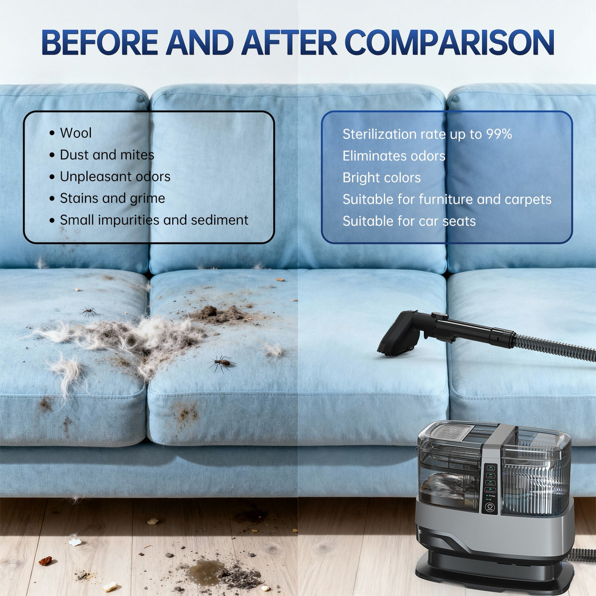 CARPET CLEANER C668B-STEAM